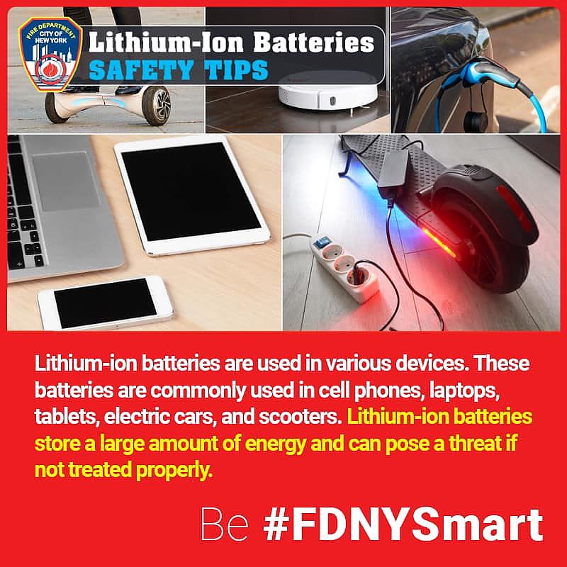 FDNY: Charging lithium-ion battery 