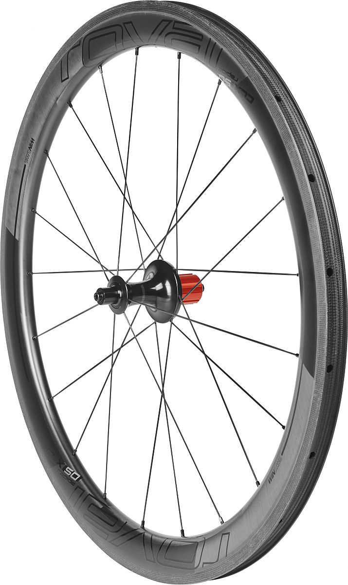 商品画像：ROVAL CLX 50 DISC REAR SATIN CARBON/WHT/BLK(700C REAR サテン 2