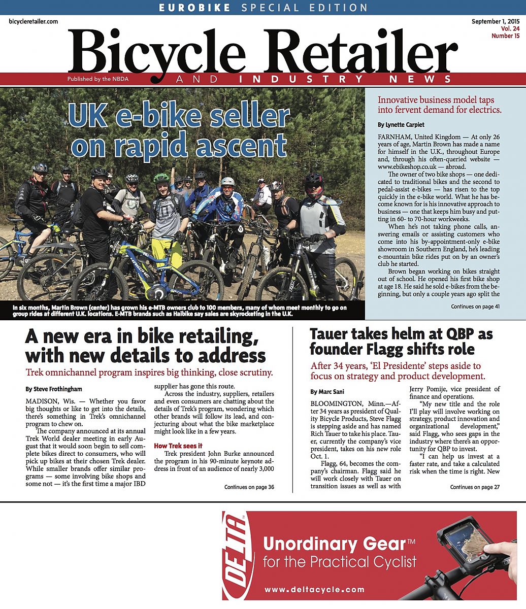 New BRAIN issue looks at Treks online program, changes at QBP and more Bicycle Retailer and Industry News