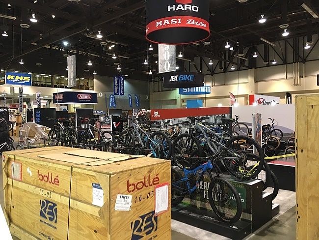 The news came as Interbike's indoor expo prepared to open