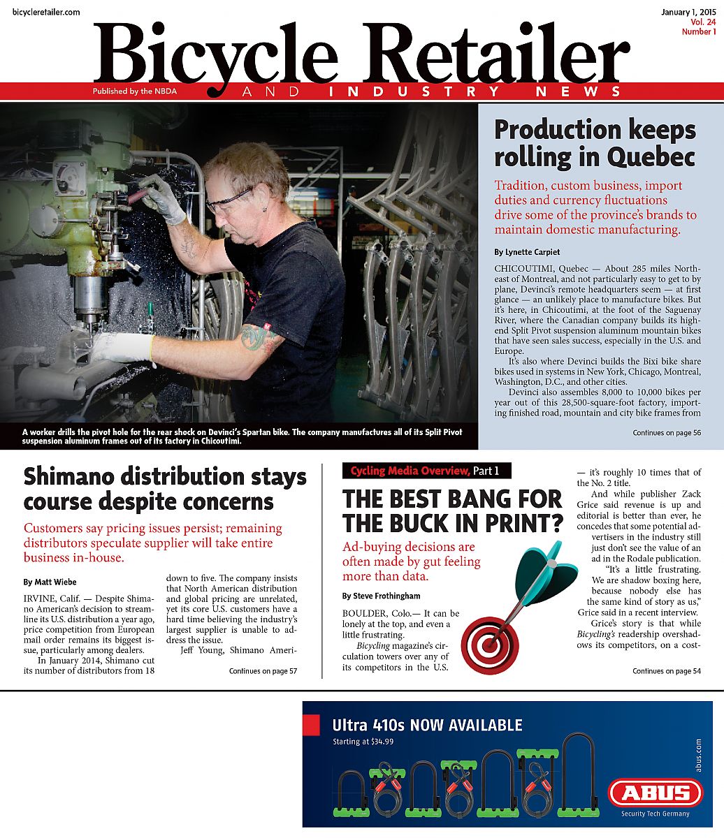 New BRAIN issue looks at Shimano distribution, cycling media ...