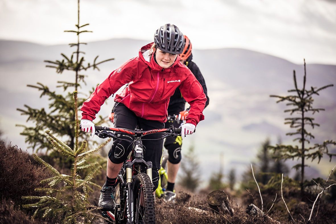 mountain biking rain