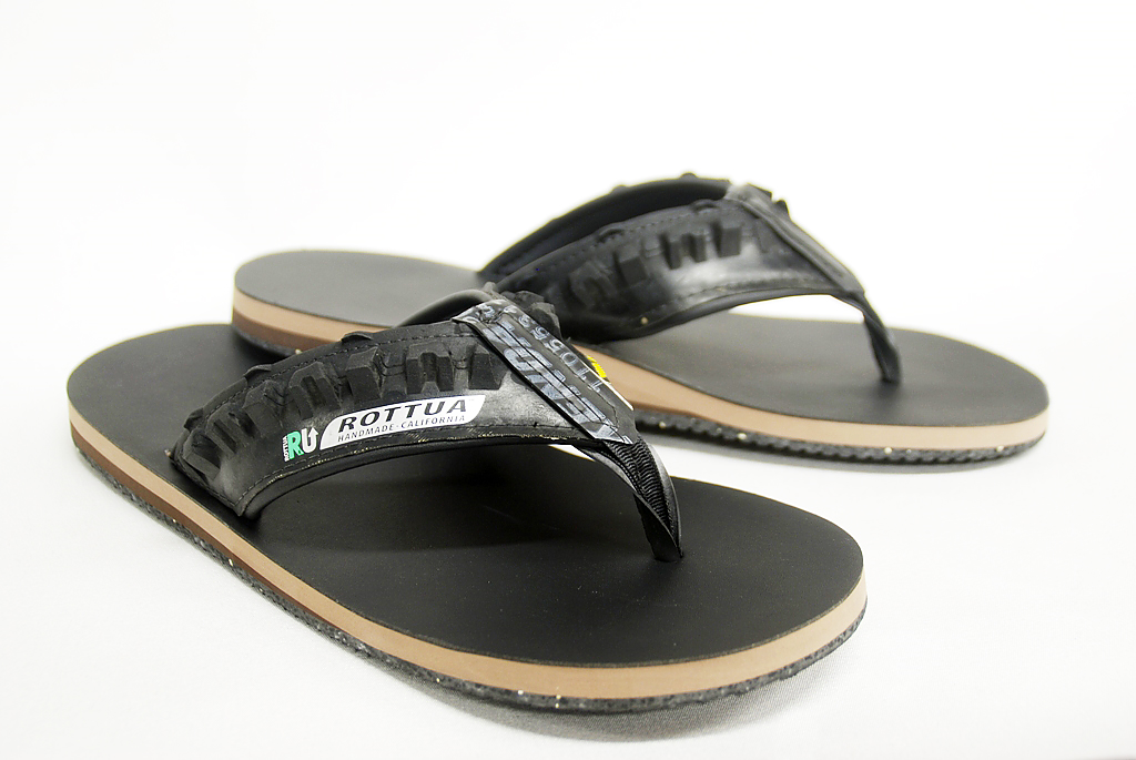 recycled tire flip flops
