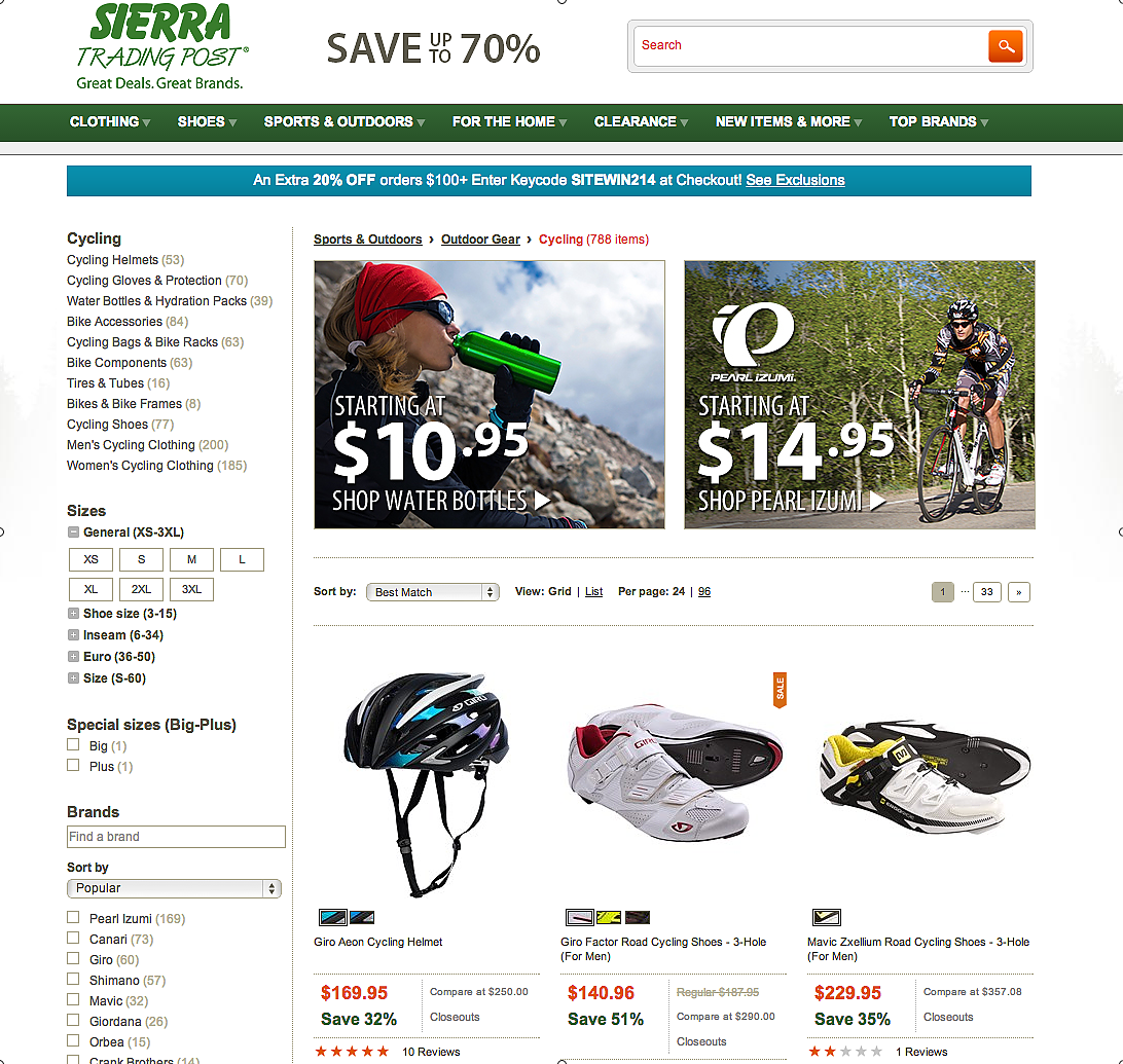 Sierra trading post discount bike helmet