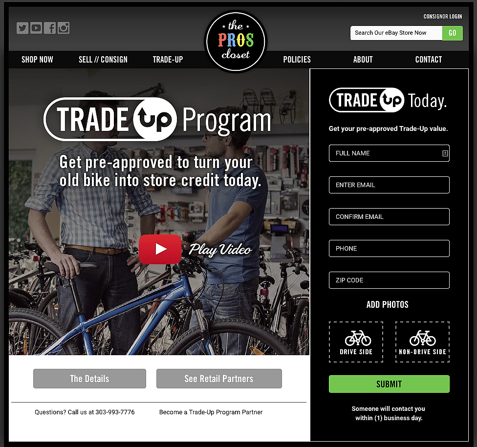 The Pro S Closet Minority Stake For 2 5 Million Bicycle Tpc Plans A National Roll Out Of Its Trade Up Program