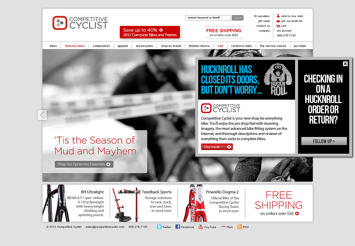 Backcountry shuts HuckNroll Bicycle Retailer and Industry News