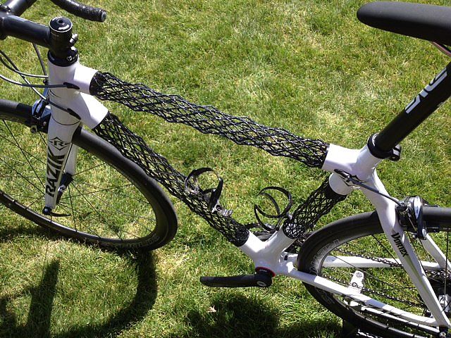 wrapping a bike frame