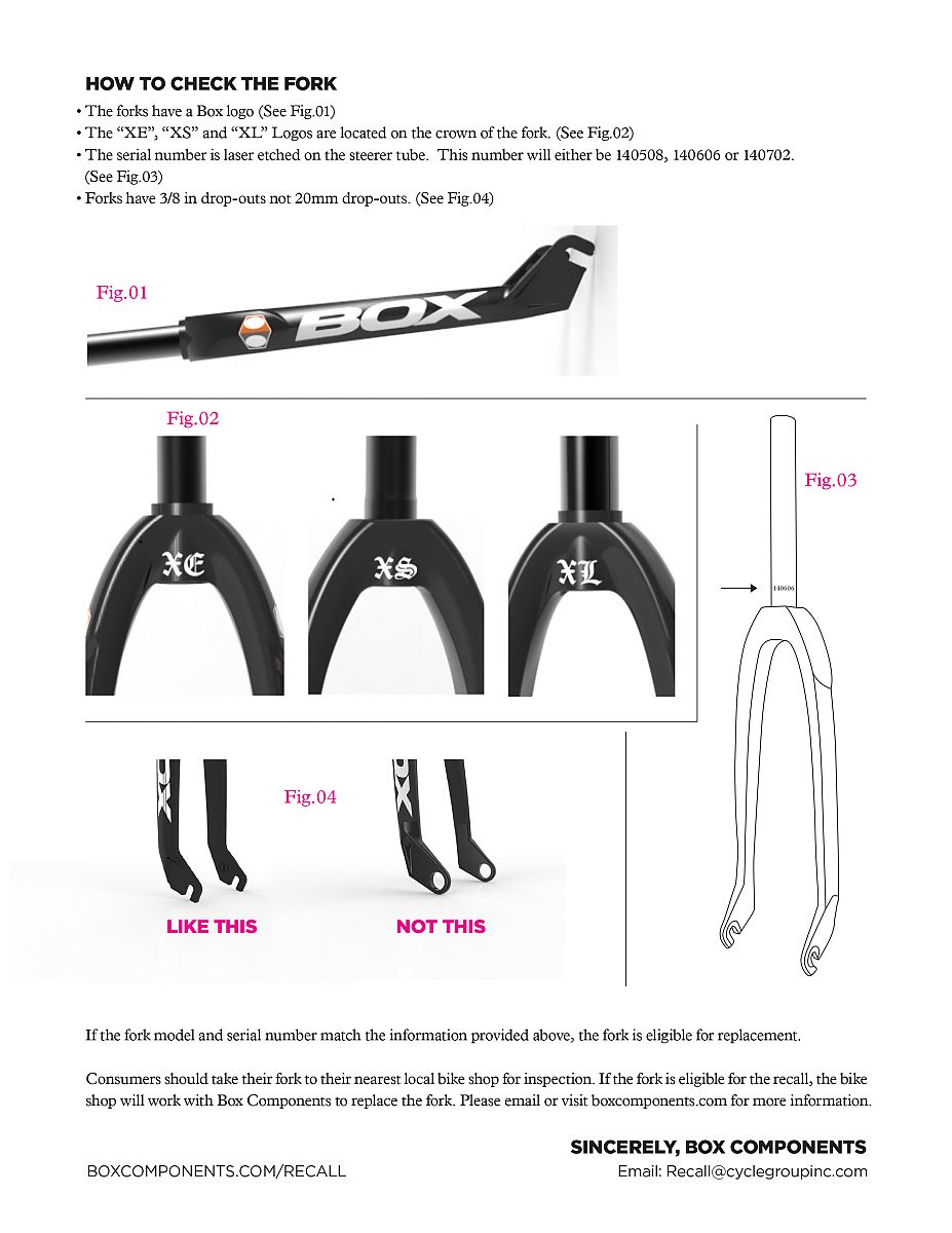 box carbon forks