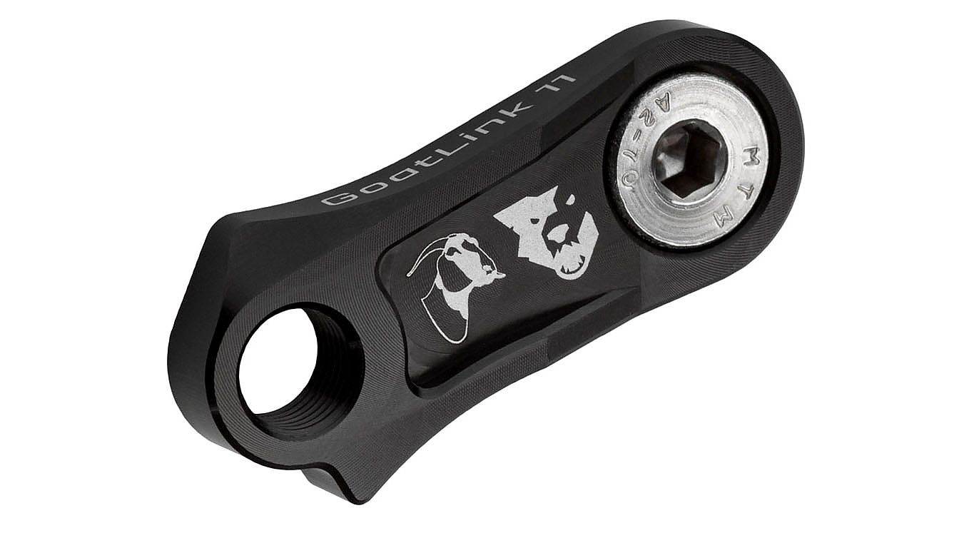 Wolf Tooth GoatLink 11 optimizes Shimano derailleurs for use on SRAM's