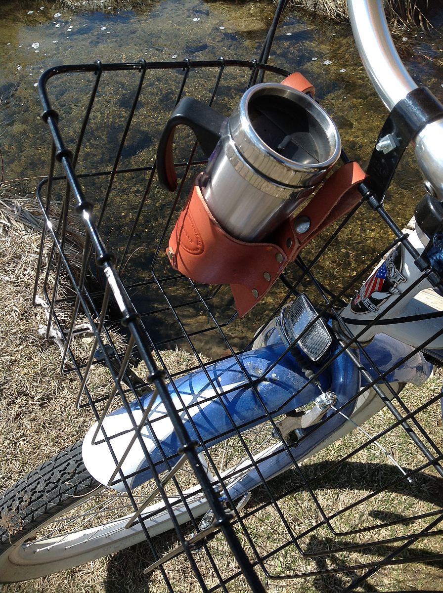 bike basket and cup holder