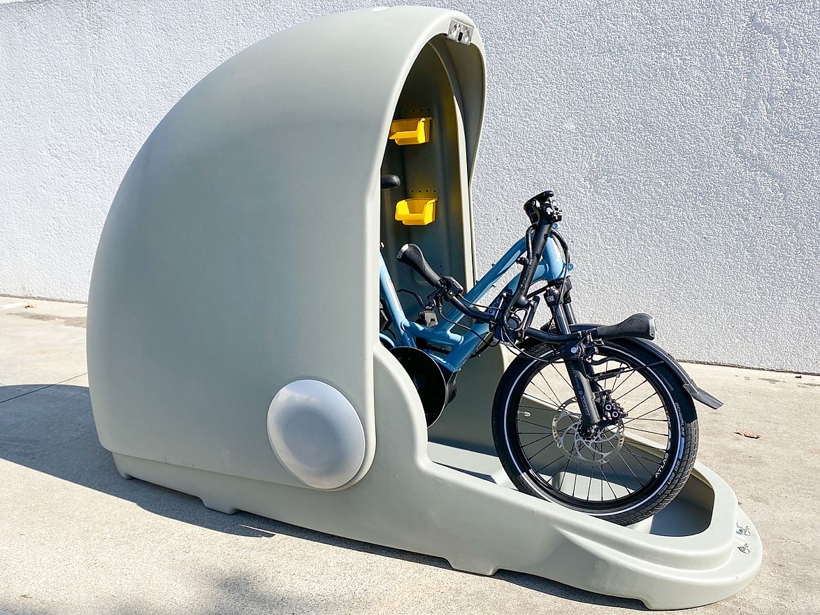 Cargo bike storage on sale