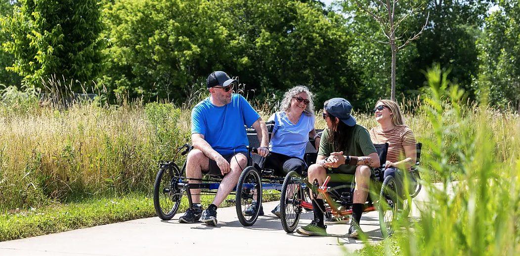 Recumbent cycle con store