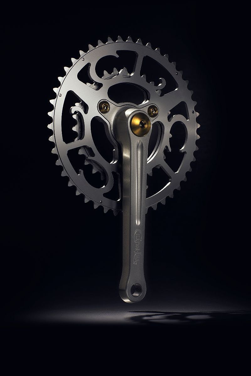 The new Chater-Lea crank comes in single or double chainring variations.