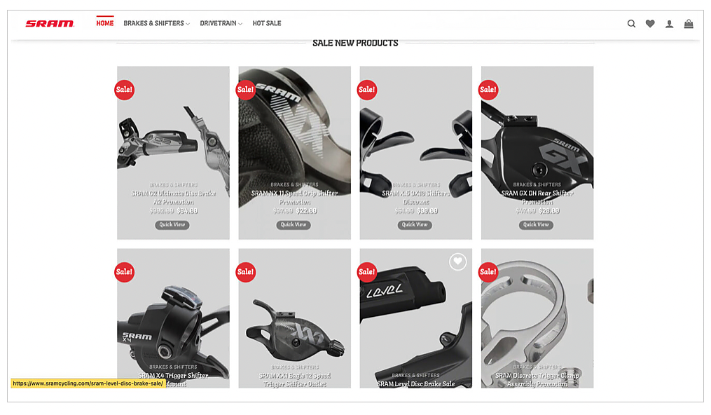 Sram company sales