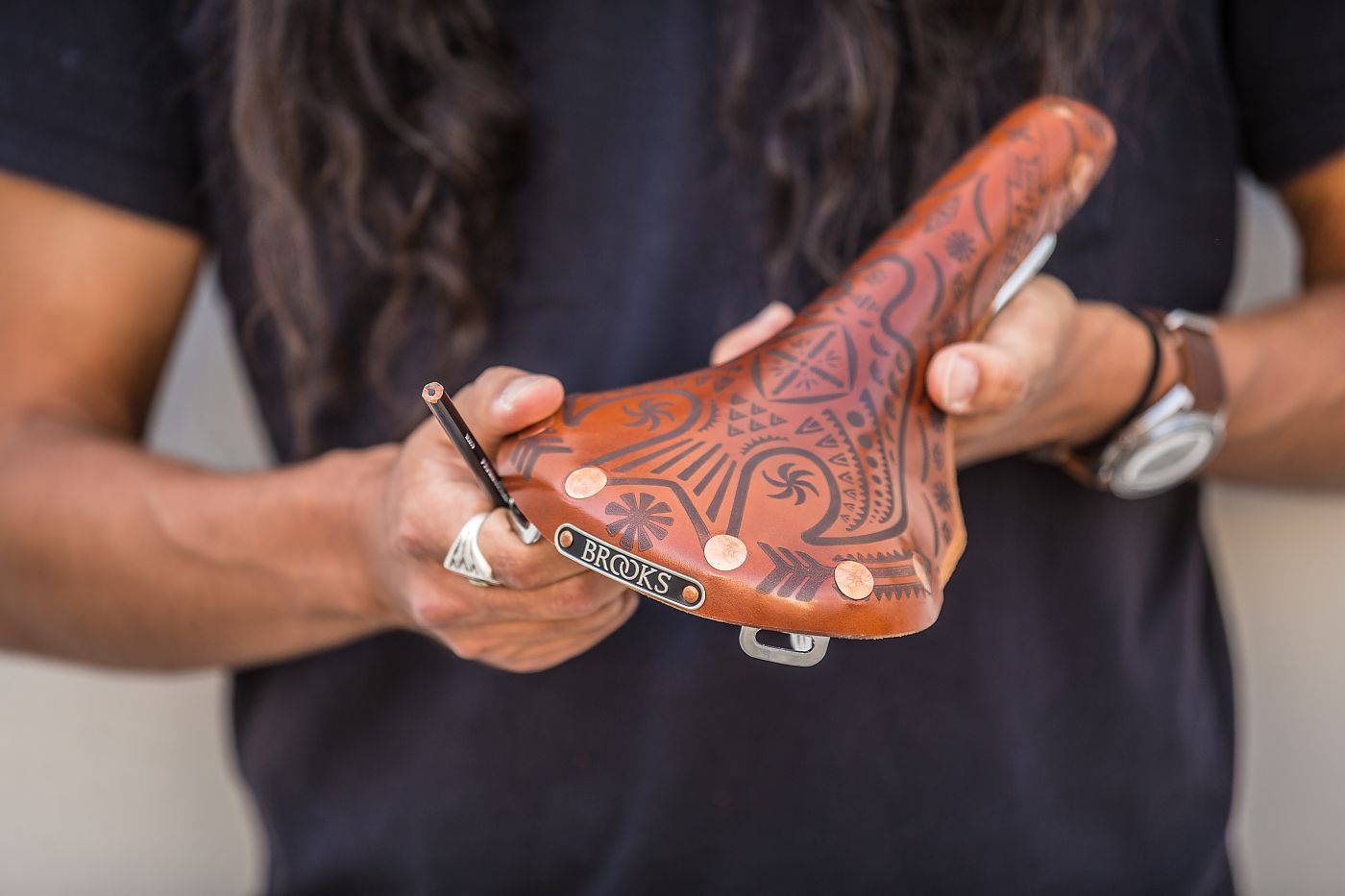 Brooks vans saddle top