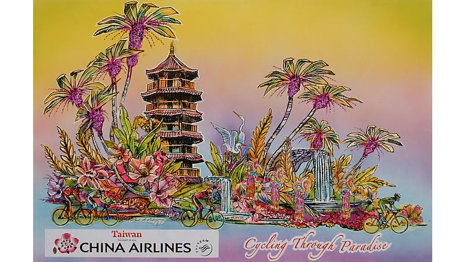 The artist's design for the China Airlines float