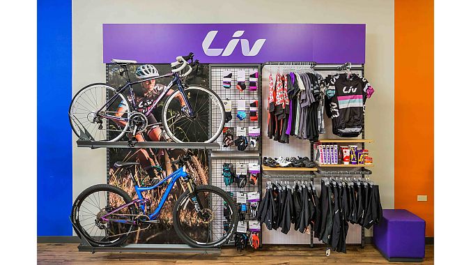 Jack’s Bicycle Center has a separate area within the store highlighting the women’s Liv brand.