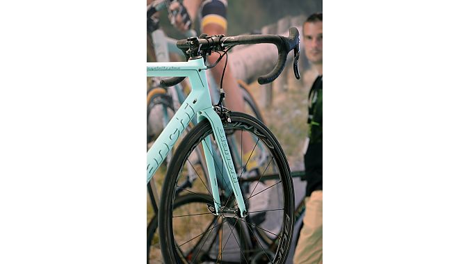 Eurobike attendees admire the Specialissima this week.