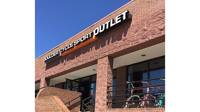 BCS's South Boulder location gets 'outlet' added to its sign.