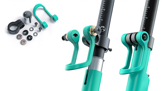 Gold Medal Award: The QingJu EVO seatpost clamp was designed for sharebikes.