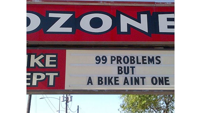 Ozone's large sign often displayed entertaining messages.