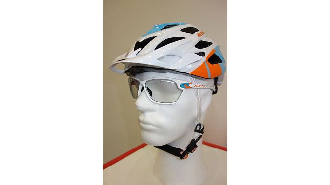 Matchy-matchy, part 1: Alpina helmets and sunglasses aren't distributed in the U.S., but that didn't stop us from checking them out. The German brand does a great job at offering matching sunglass and helmet colors, and gives retailers displays to show both pieces together. 