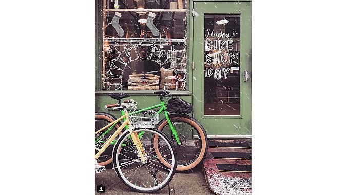 Shops from Washington State to Jacksonville, Florida, participated in Bike Shop Day, including Cambridge Bicycles, in Cambridge, Massachusetts. Photo by customer @TipsyRider.