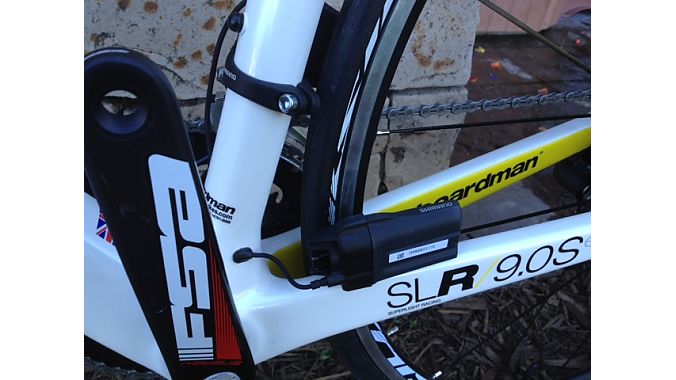 Boardman's chainstay-mounted Di2 battery