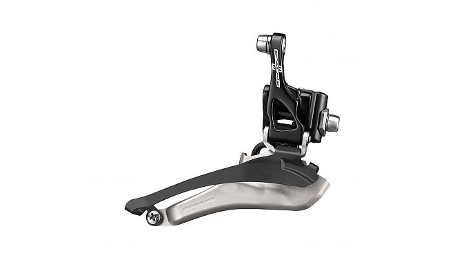 The front derailleur was completely redesigned with a longer arm for increased leverage. 