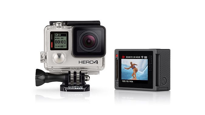 The GoPro HERO4 Silver.