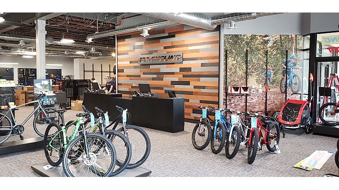 Specialized helped with the store's design and layout.