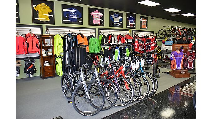 Cycle Center carries Specialized, Cannondale, Haro, Pinarello and Fuji and caters to a wide customer base from families to the triathlon racer. A recent remodel opened up the service area and a fresh paint job modernized the shop’s interior. 