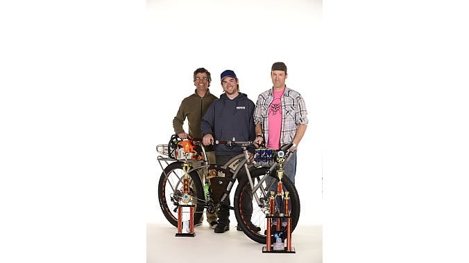 Moots won the People's Choice Award with this IMBA trail maintenance bike.