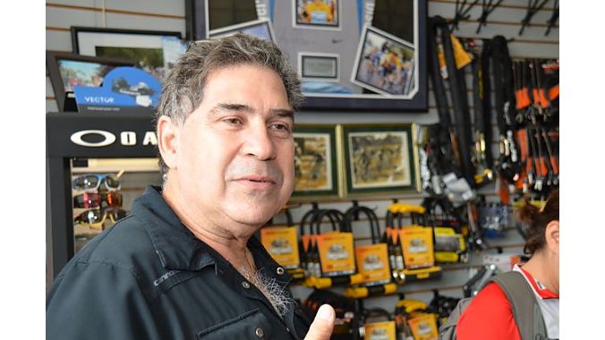 Jack Ruiz grew up in the business, opening Miami Beach Bicycle Center when he was 19 years old. The former road racer hopes to keep the business--around since 1977-- in the family with sons Danny and Alex taking over the shop. "I'd like to slow down and ride my bike more, spend more time with my grandson," he said. 