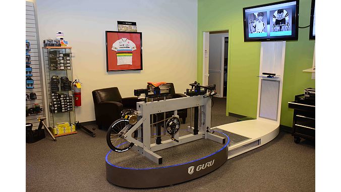 Atlanta Cycles does pro fits and pre-test ride fits on its Guru machine.