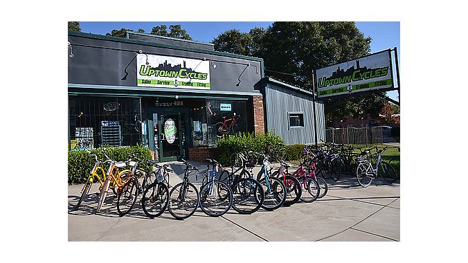 Uptown Cycles is located in the northwest corner of Charlotte's city center.