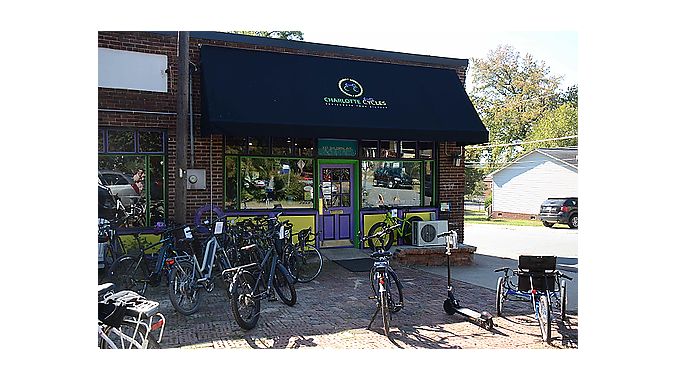Charlotte Cycles is housed in a 100-year-old building that was originally a general store.