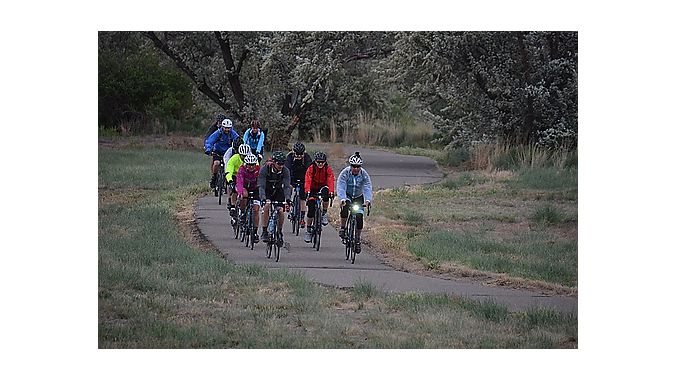 Wednesday's ride from Grand Junction to Fruita was only a total of 14 miles, but much of it was in a cold, soaking rain.