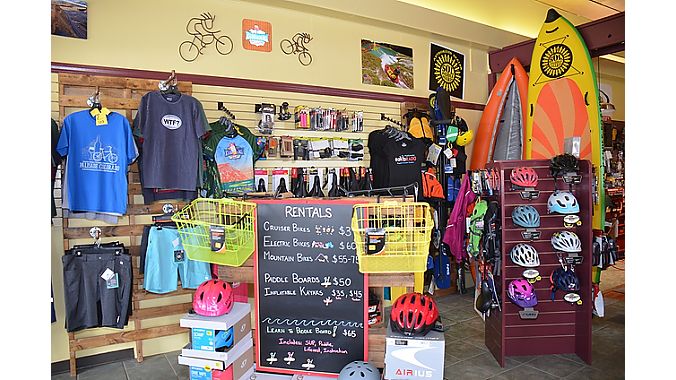 Rapid Creek Cycles & Sports has diversified income sources: bike sales, rentals, tours and water sports equipment.