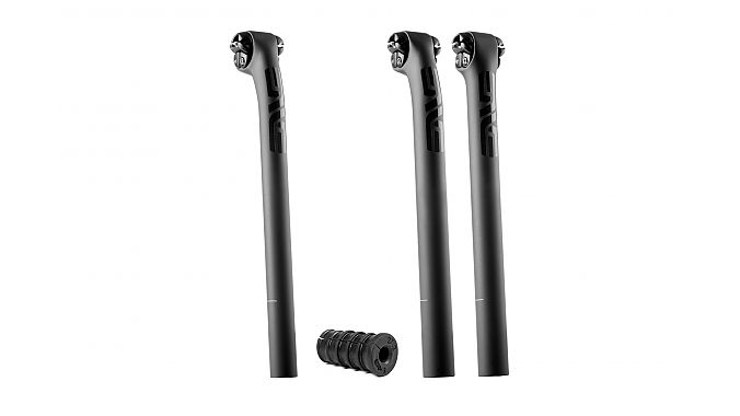 The Enve Road Seatpost is available in two diameters and two offsets. A battery plug also is available.