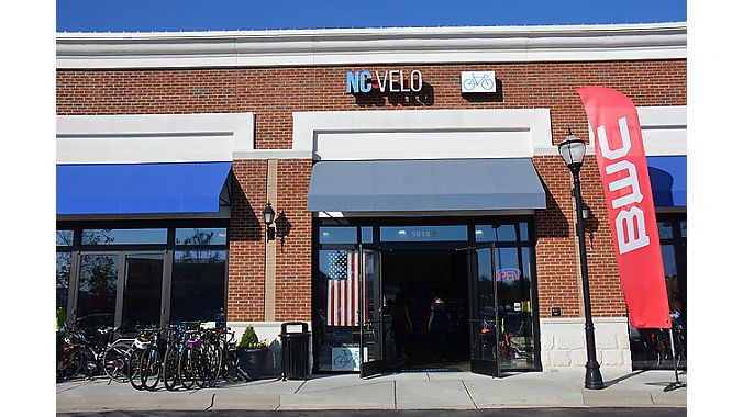 NC Velo owners Kyle and Jay Wyatt plan to hold Computrainer classes and clinics to help bring people into the store during winter months. 