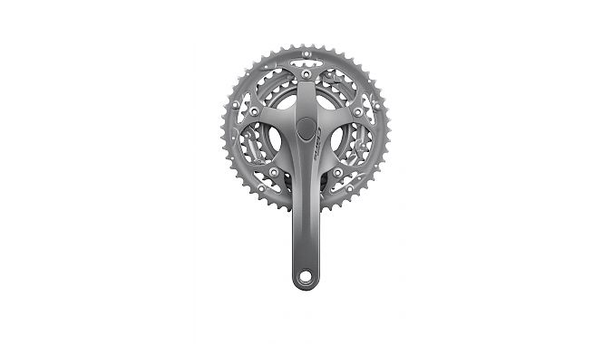 The Claris triple crankset