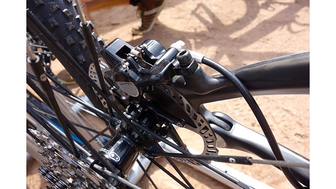 FSA introduced its first hydraulic mountain bike disc brake at Eurobike.