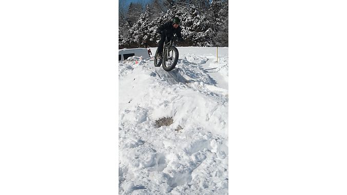 Intense snowstorms just before Frostbike gave course designers plenty to work with for the traditional Saturday-night fat bike races.