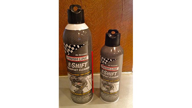 First-time exhibitor Finish Line debuted its e-Shift Groupset Cleaner, designed specifically for use with electronic shifting systems. It's quick-drying, doesn't require a water rinse and won't cause any damage to wires or electronic components. It's available at IBDs now in a 9 oz. can that sells for $9.99 and a 16 oz. can retailing for $14.99.