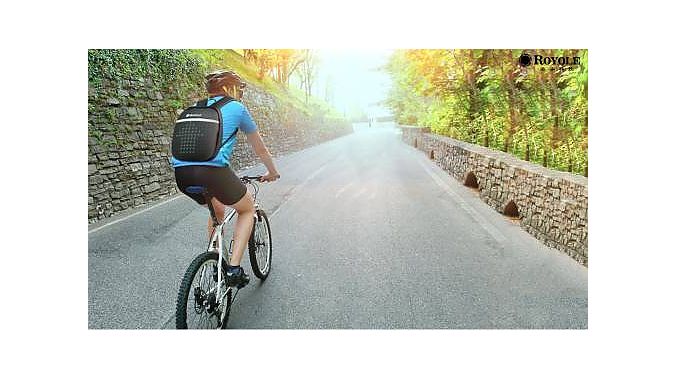 The Royole Smart Cycling Backpack.