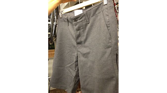 Wool shorts, sewn in San Francisco with wool sourced from New Zealand.