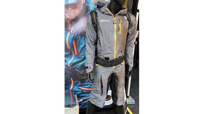 The Dirtsuit was inspired by kiteboarding gear.