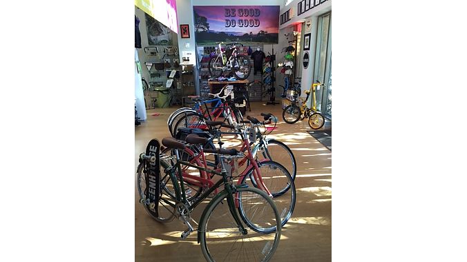 The Spoke Easy carries an eclectic mix of city, 'cross, mountain and BMX bikes, as well as a full offering of urban accessories including locks, fenders, blinky lights, bells and racks.