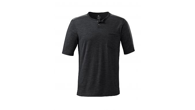 The Ride Tee in Charcoal Heather.